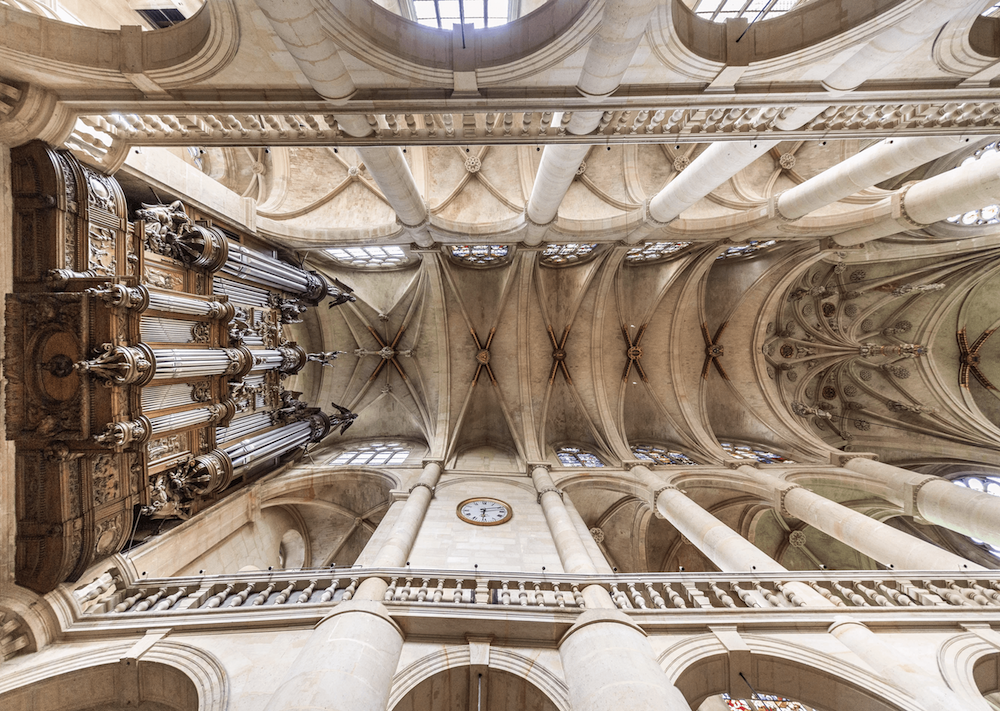 Ceiling of a Romanesque church.