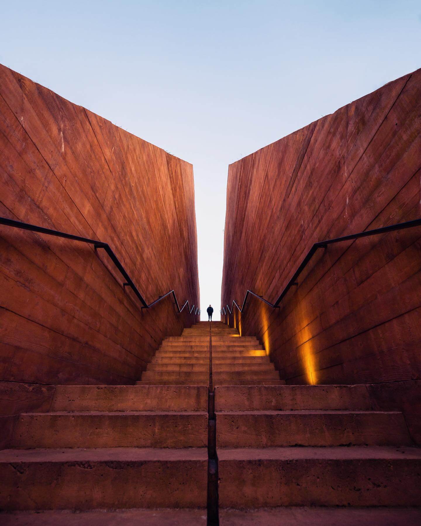 Stairs perspective, architecture