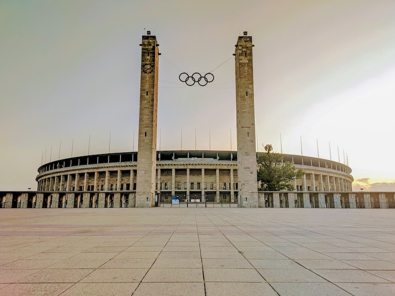The Olympiastadion as a location for photos and shootings in Berlin Germany