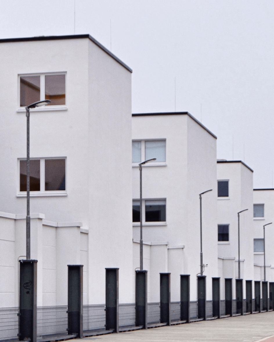 White apartments, symmetry