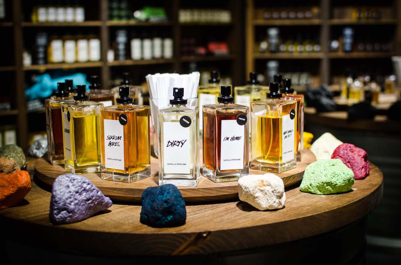 Lush, the organic cosmetic brand.