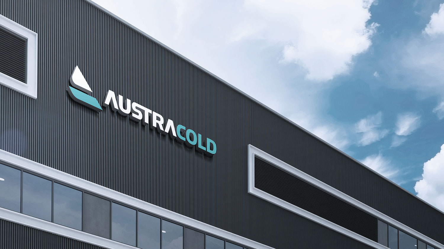 AustraCold logo on a building