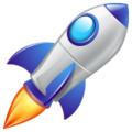 Emoji de Foguete espacial