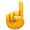 Emoji de Mão com o Dedo Indicador Levantado