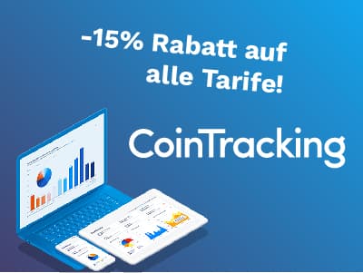 CoinTracking: -15% Rabatt auf alle Tarife!