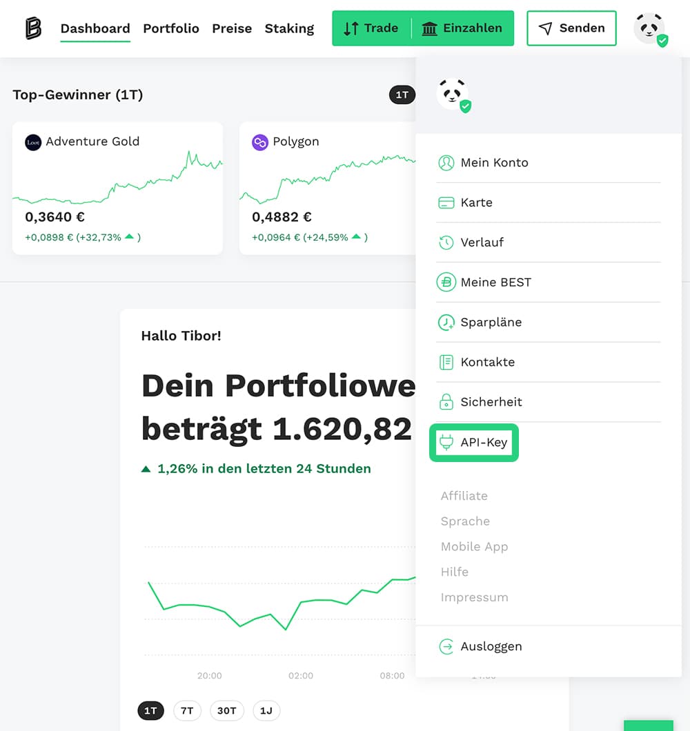 Bitpanda Dashboard
