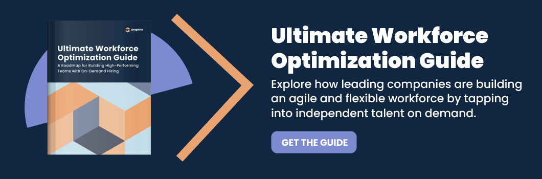 Explore how leading companies are building an agile and flexible workforce by tapping into independent talent on demand. Get our guide — Ultimate Workforce Optimization Guide — to learn more.