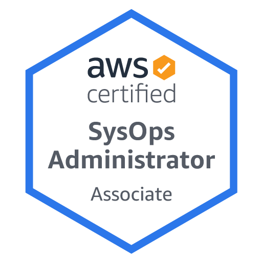 AWS SysOps Administrator Certification Course badge - Associate