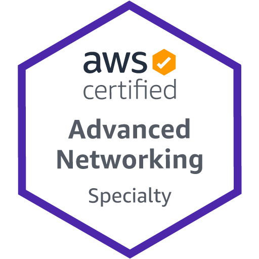 AWS Advanced Networking Certification Course badge - Specialty