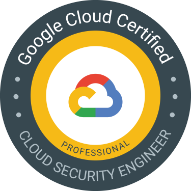 Professional Cloud Security Engineer Google Cloud Certified Badge