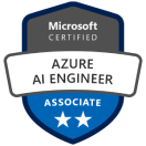 Microsoft Azure AI Engineer Associate AI100/AI102 Certification Badge