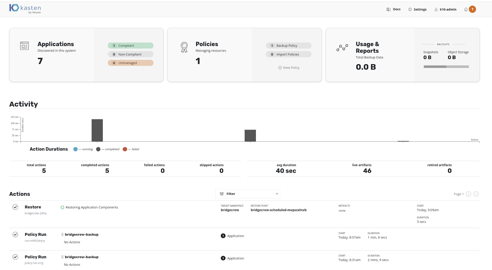 Kasten Home Dashboard