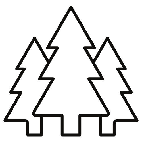 A Trio of Evergreen Trees Icon