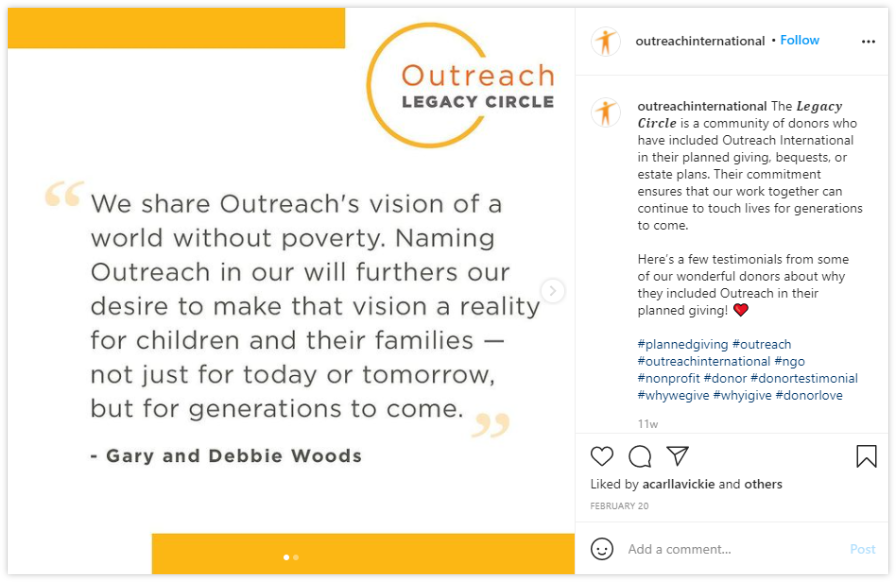 outreach testimonial