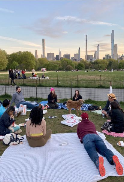A circle in the city