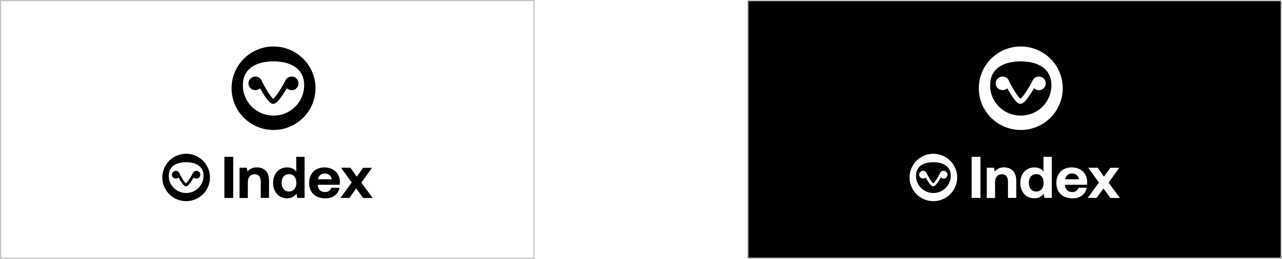 black an white Index Coop logos