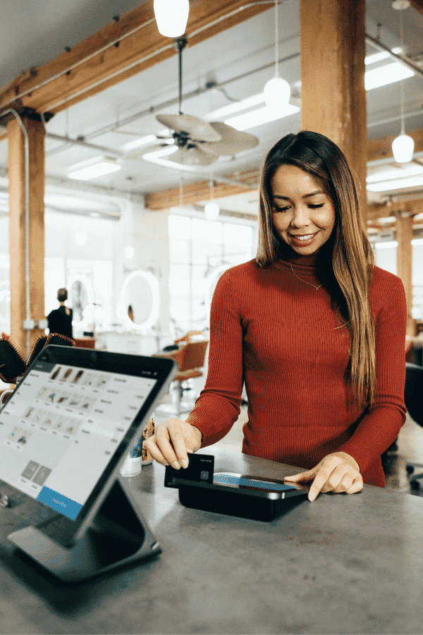 Worker purchasing services from our software development