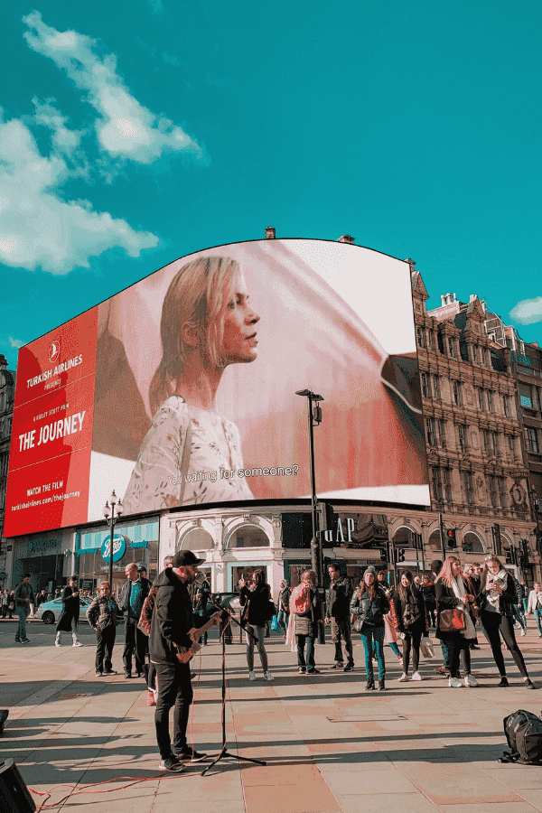 Digital billboard signage created by software development