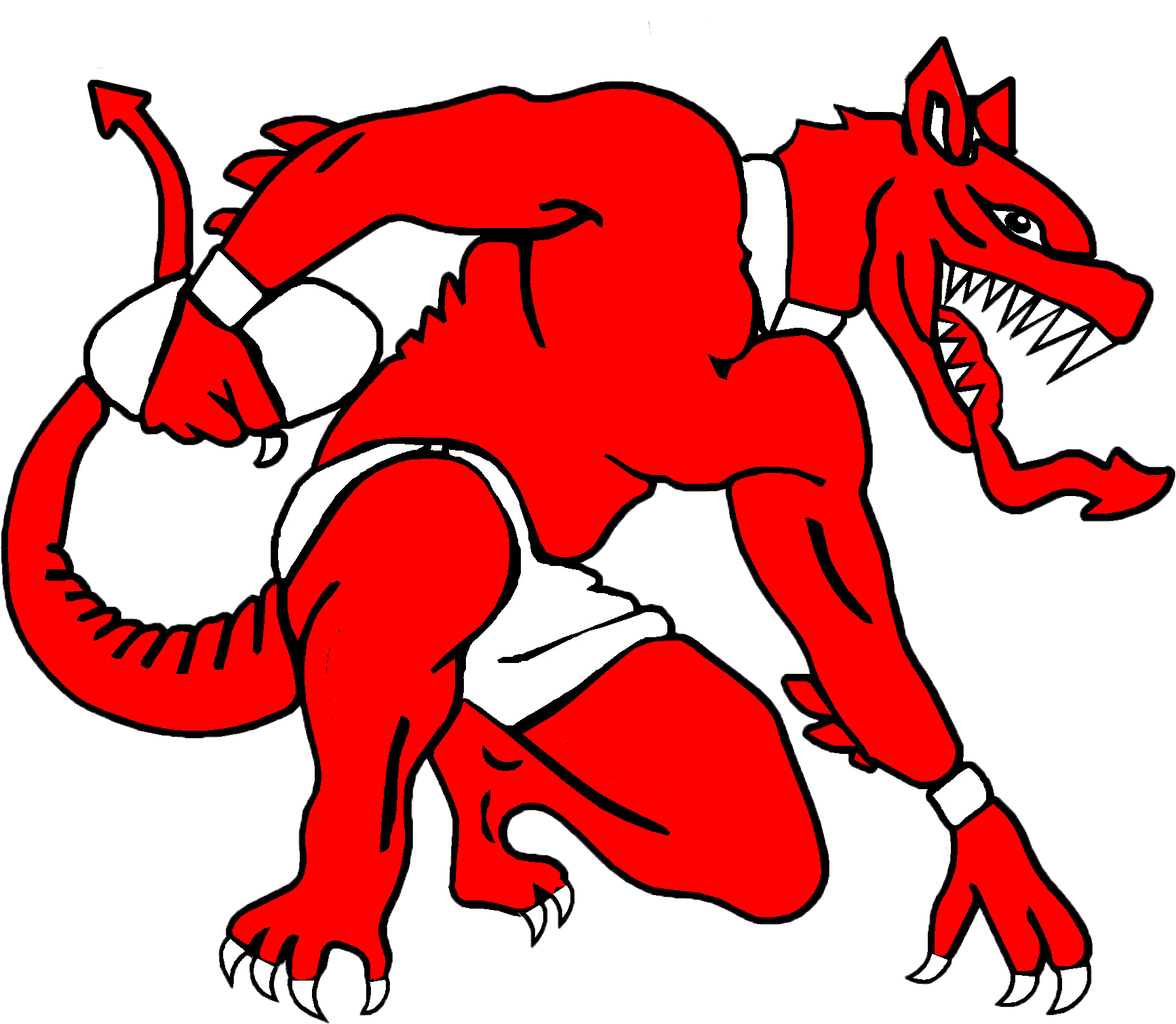 ruck um maul sports dragon logo