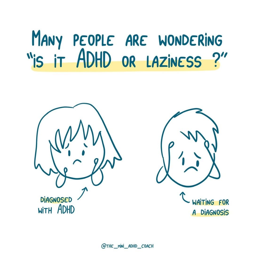 Many people are wondering "is it ADHD or laziness?'
