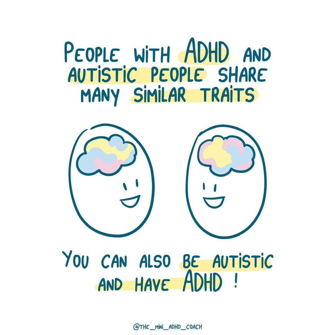 People with ADHD and autistic people share many similar traits