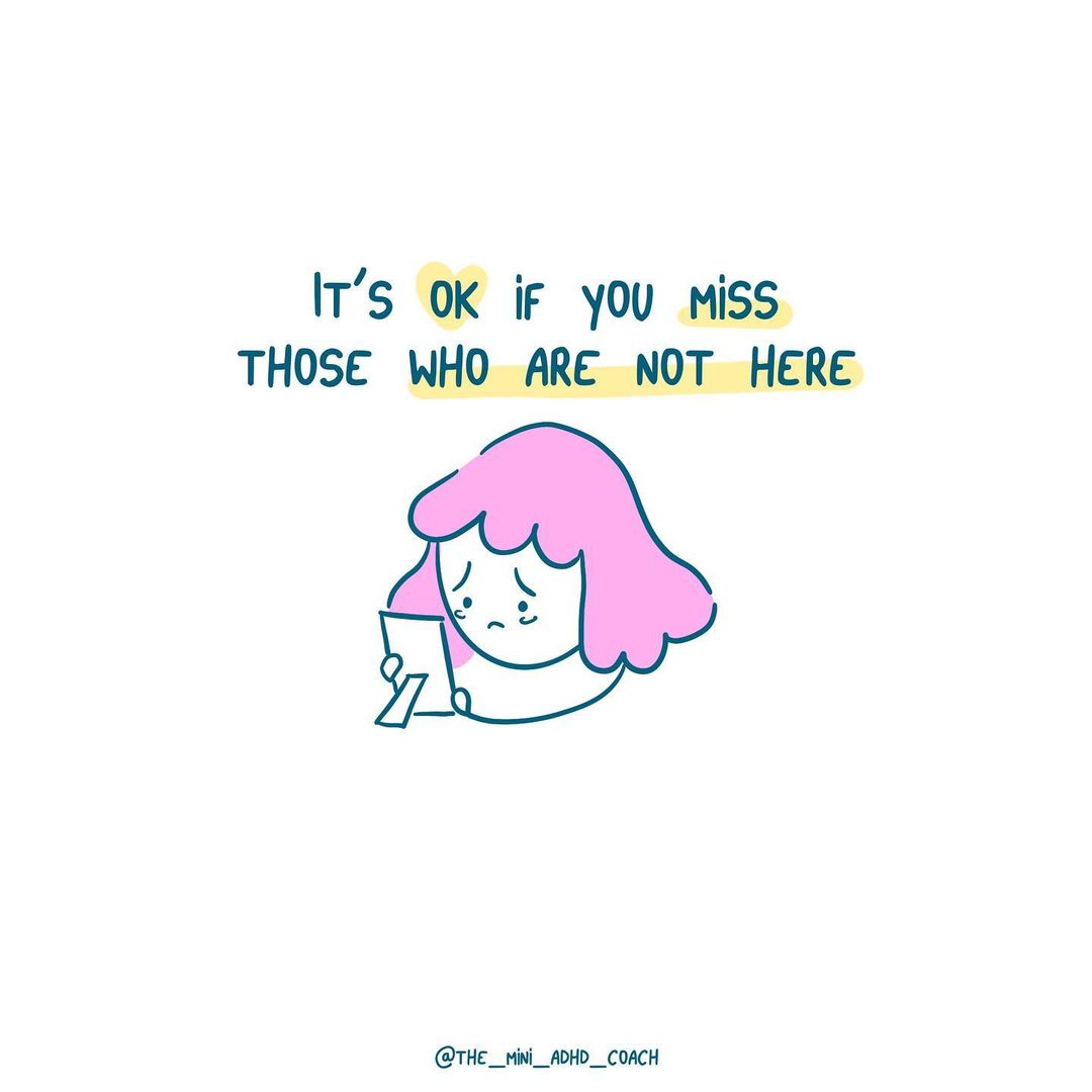 It's ok if you miss those who are not here