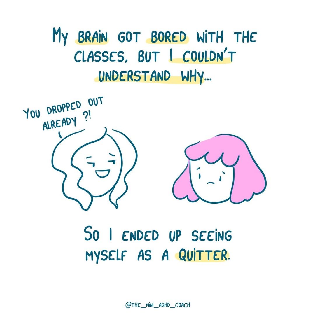My brain got bored with the classes, but I couldn't understand why...