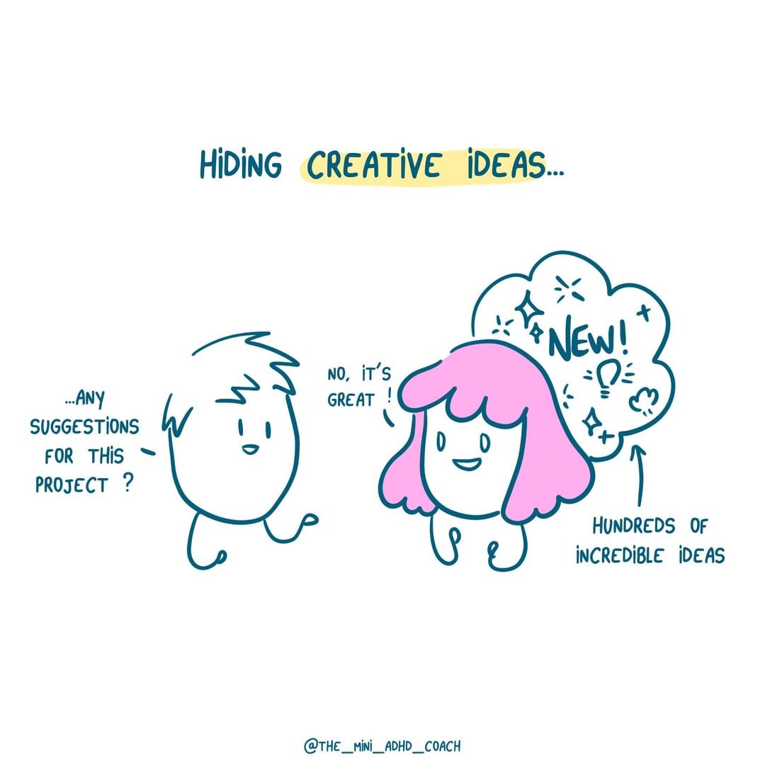 Hiding creative ideas