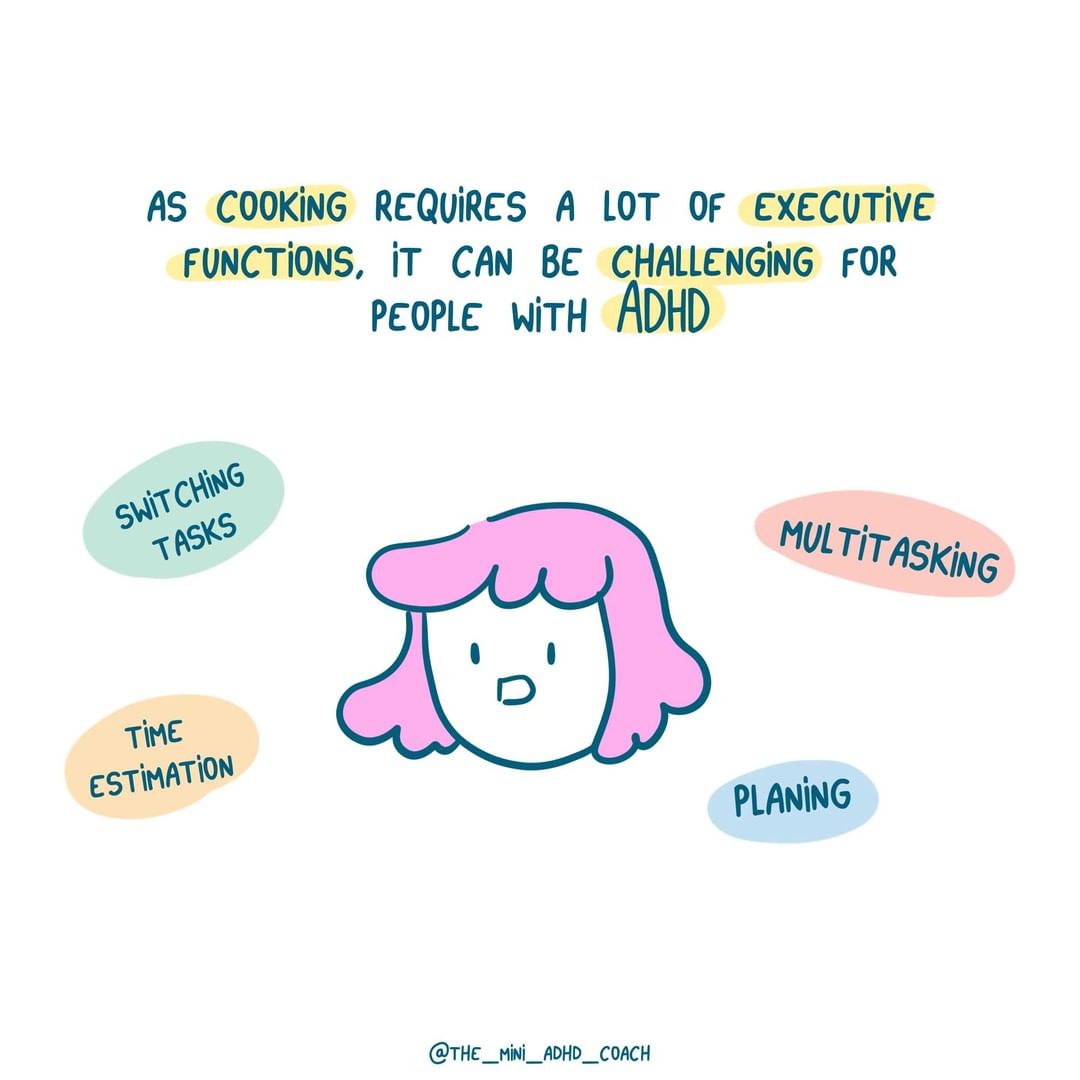 ADHD adults cooking requires executive functions