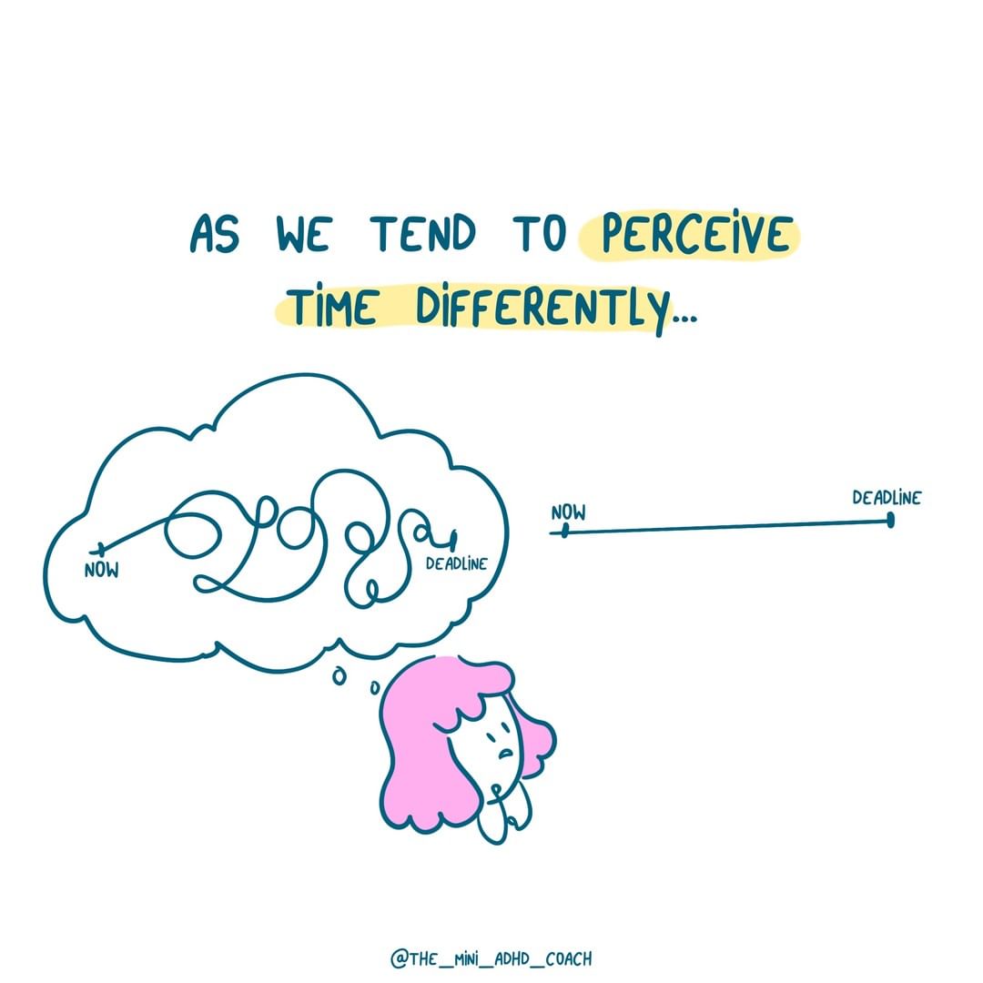 as we tend to perceive time differently