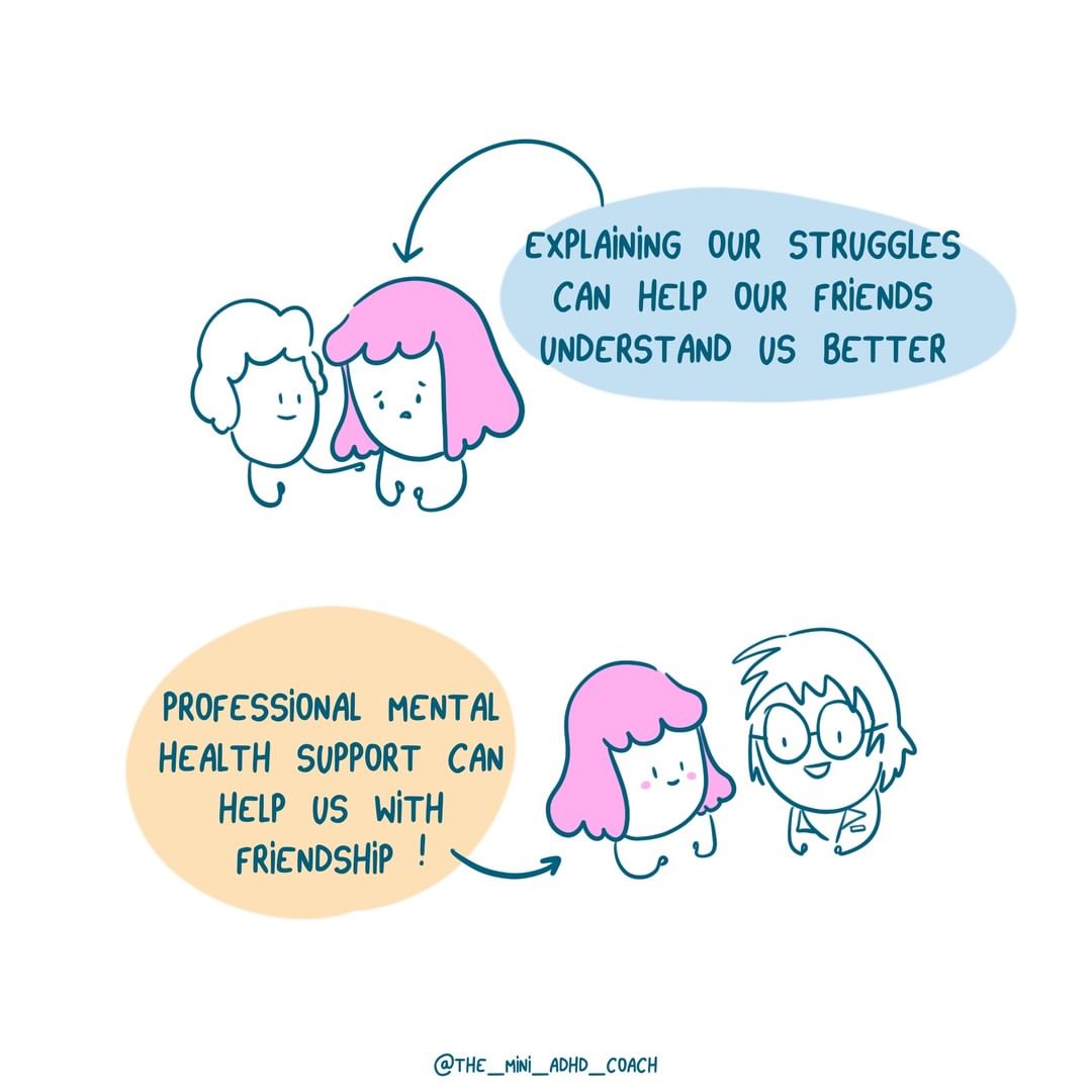 explaining our struggles can help our friends understand us better