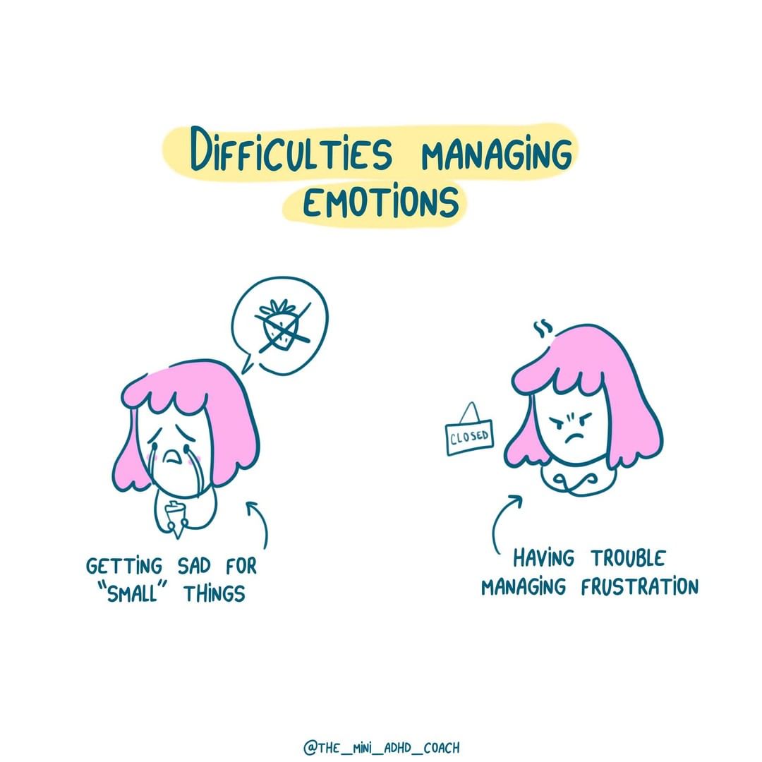 Managing emotions adult child ADHD symptoms