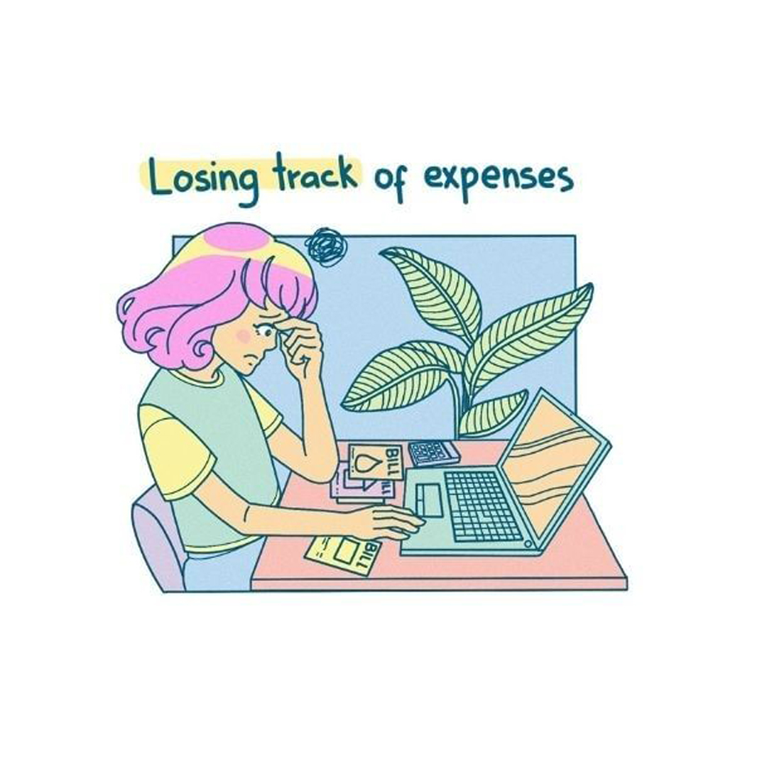 losing track of expenses