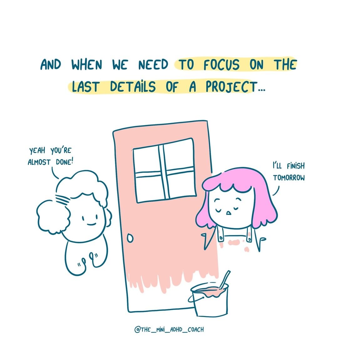 and when we need to focus on the last details of a project
