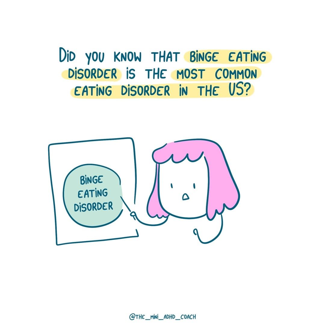 did you know that binge eating disorder is the most common eating disorder n the US?