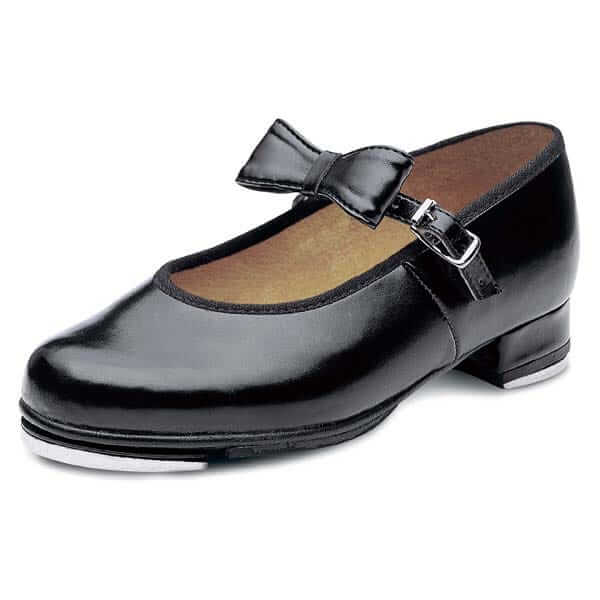 A junior black tap shoe