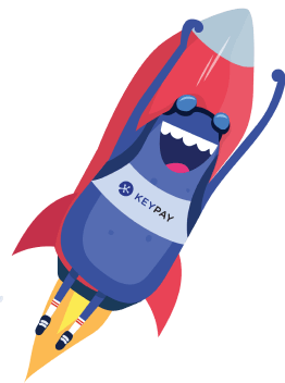 Bertie flying as a rocket illustration