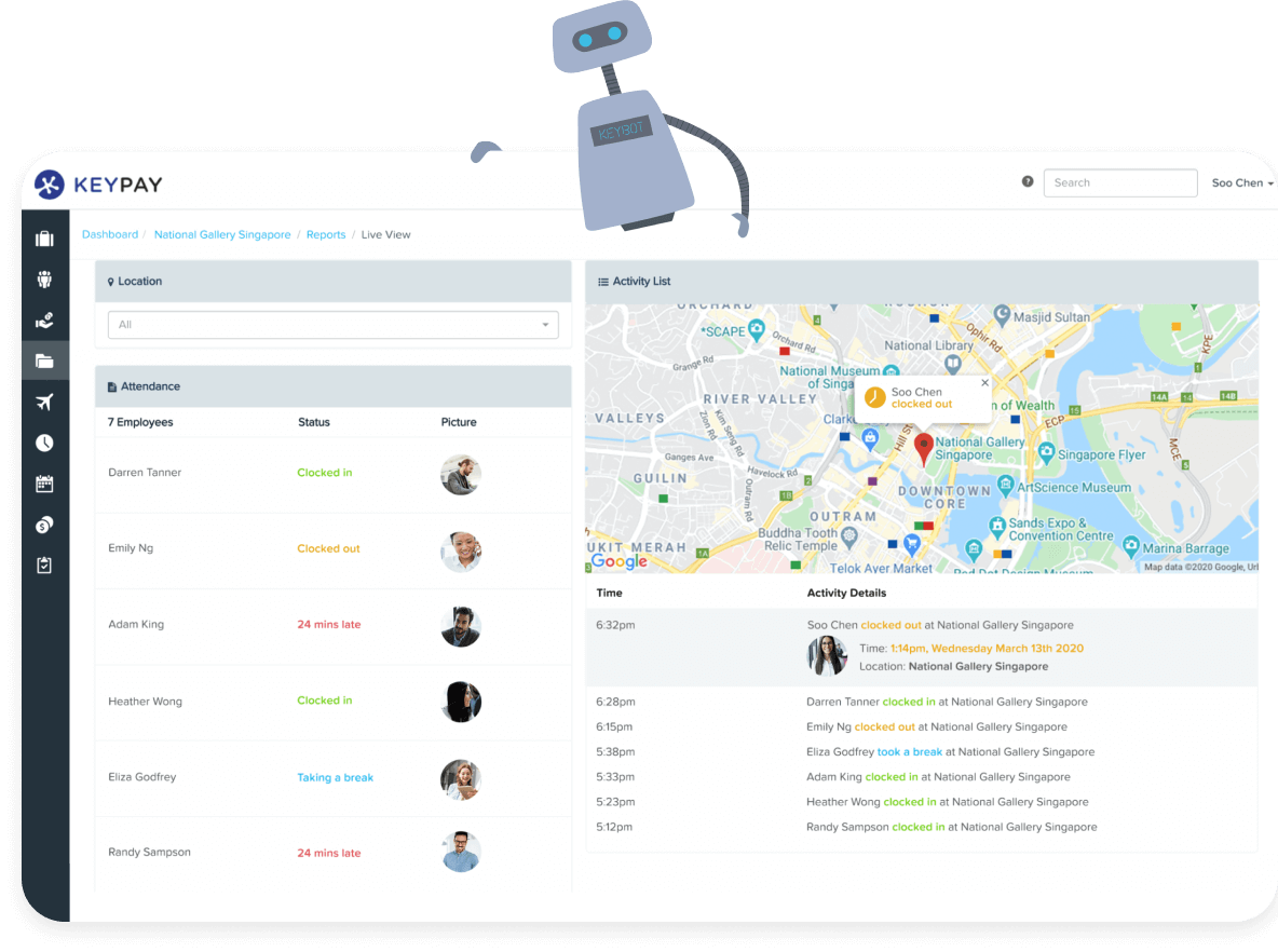 KeyPay SG Live View KeyBot