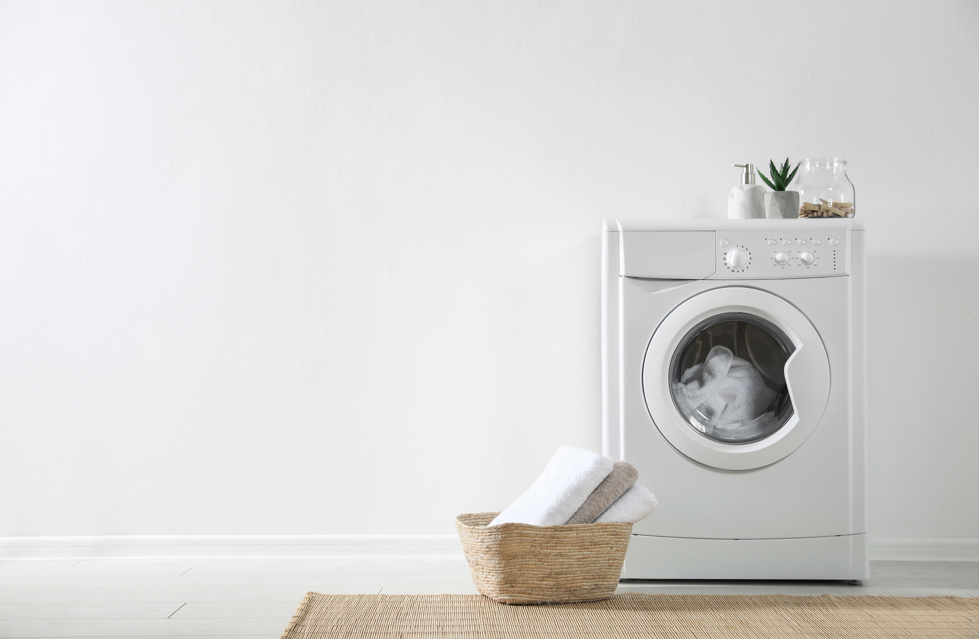 Laundry in washing machine