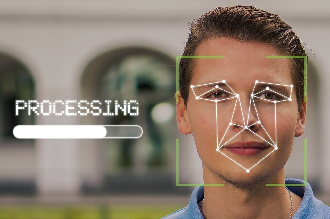A facial recognition process