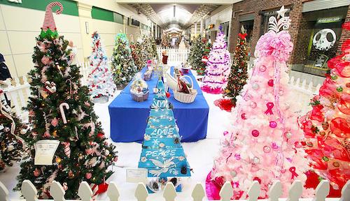 colorful christmas trees at festival of the trees sierra vista mall