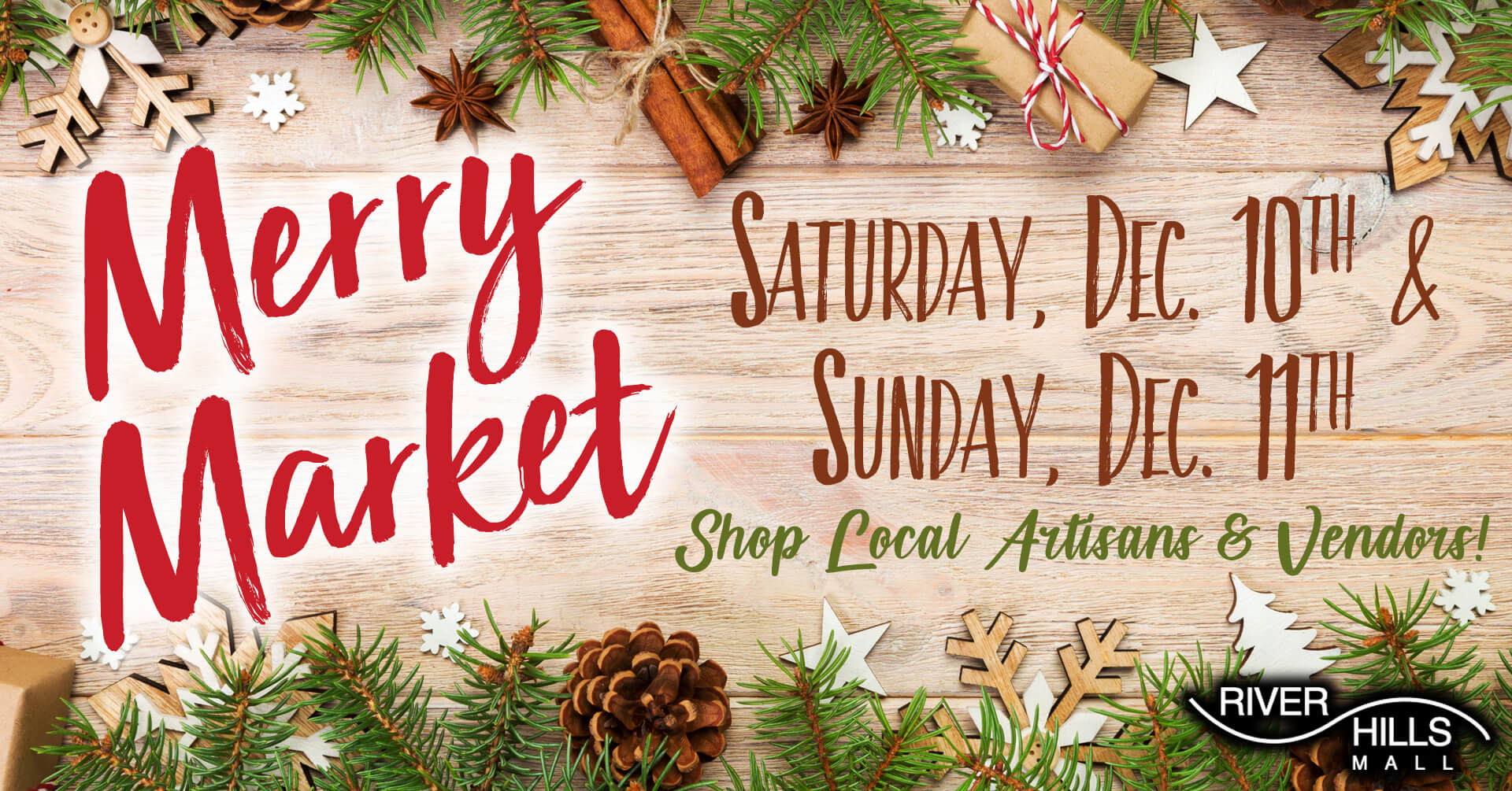 Merry Market event poster
