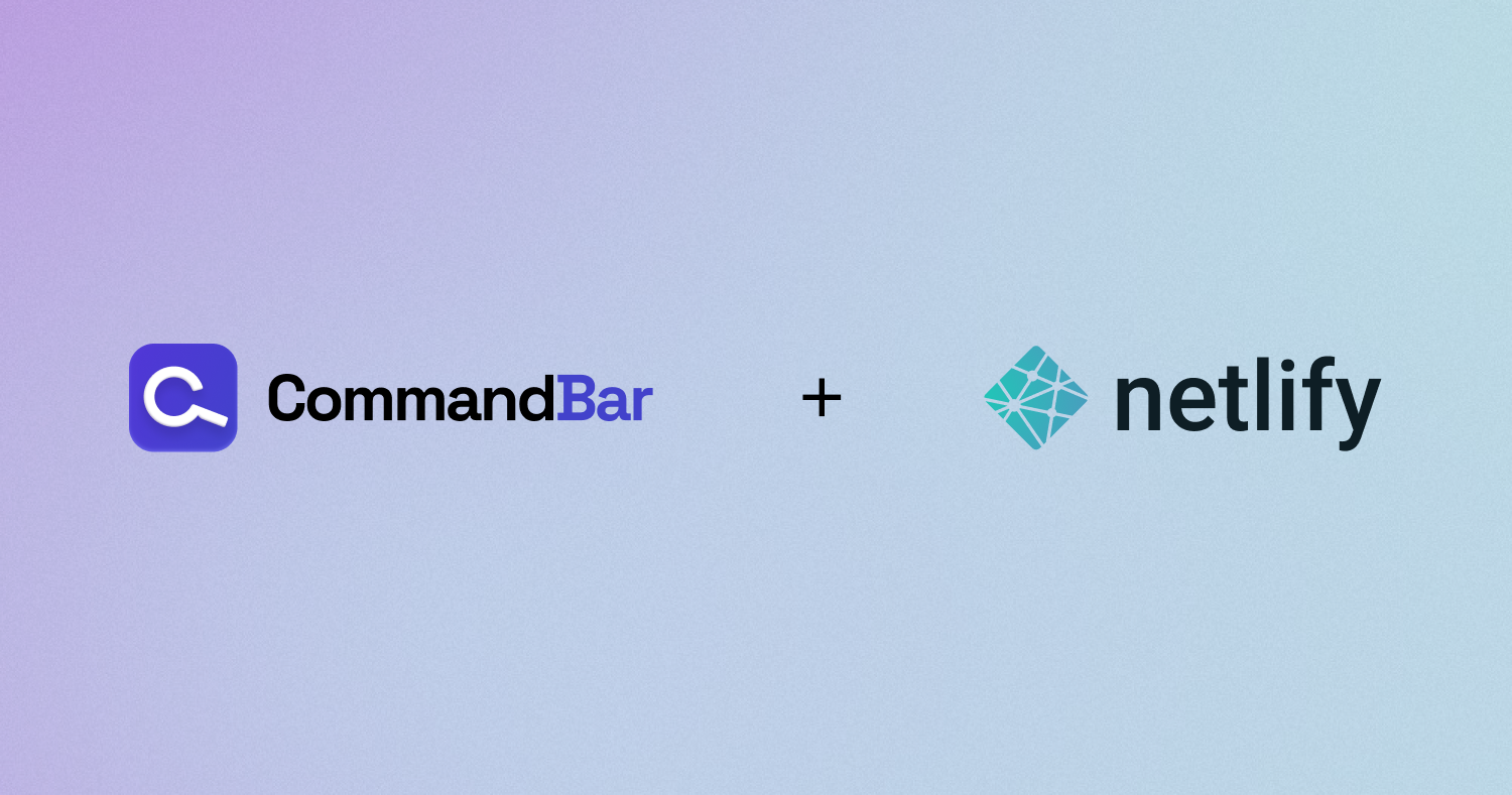 CommandBar and Netlify logos