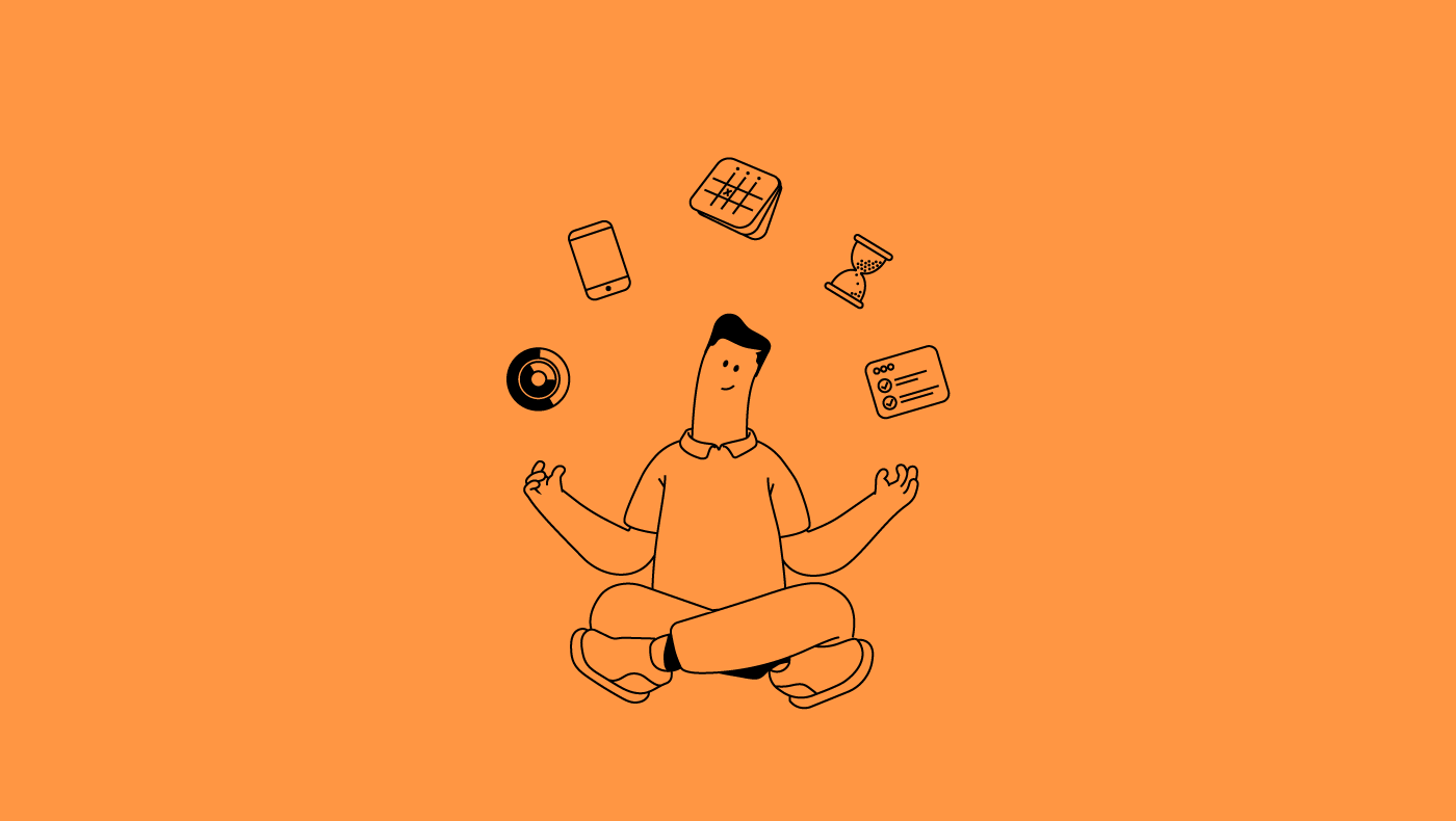 Person juggling tasks