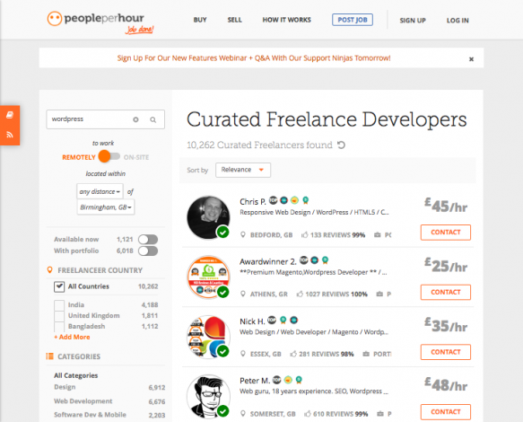 People per Hour, l'un des meilleurs sites pour trouver un freelance rapidement