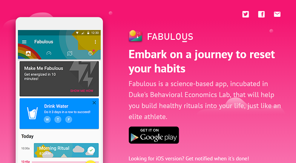 Fabulous meilleures applications gratuites de motivation