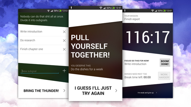 Get Shit Done ! meilleures applications gratuites de motivation
