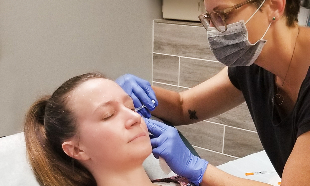 Woman receiving Juvederm treatment at SkinReMEDI