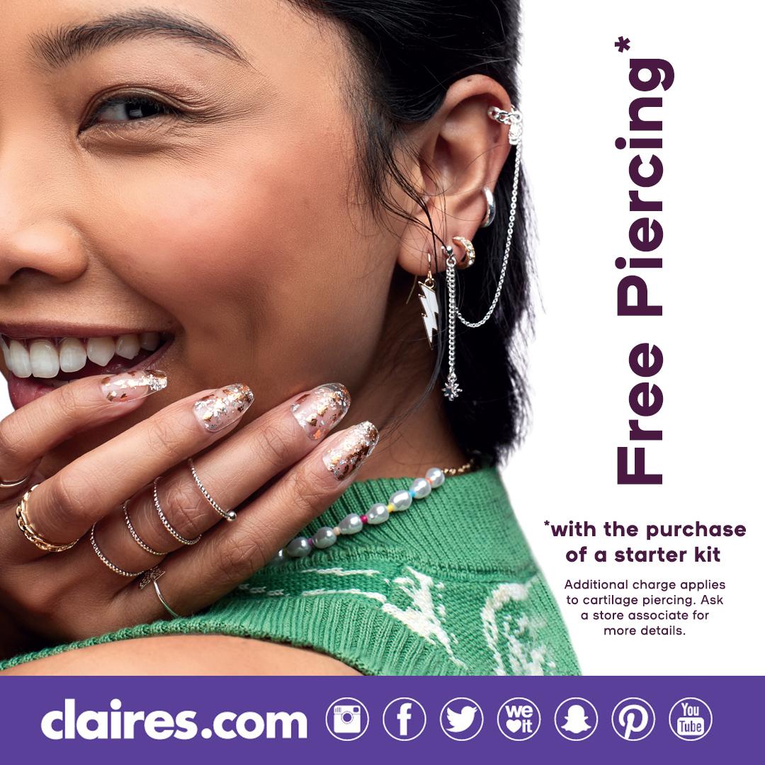 Free Piercing by Claire's poster