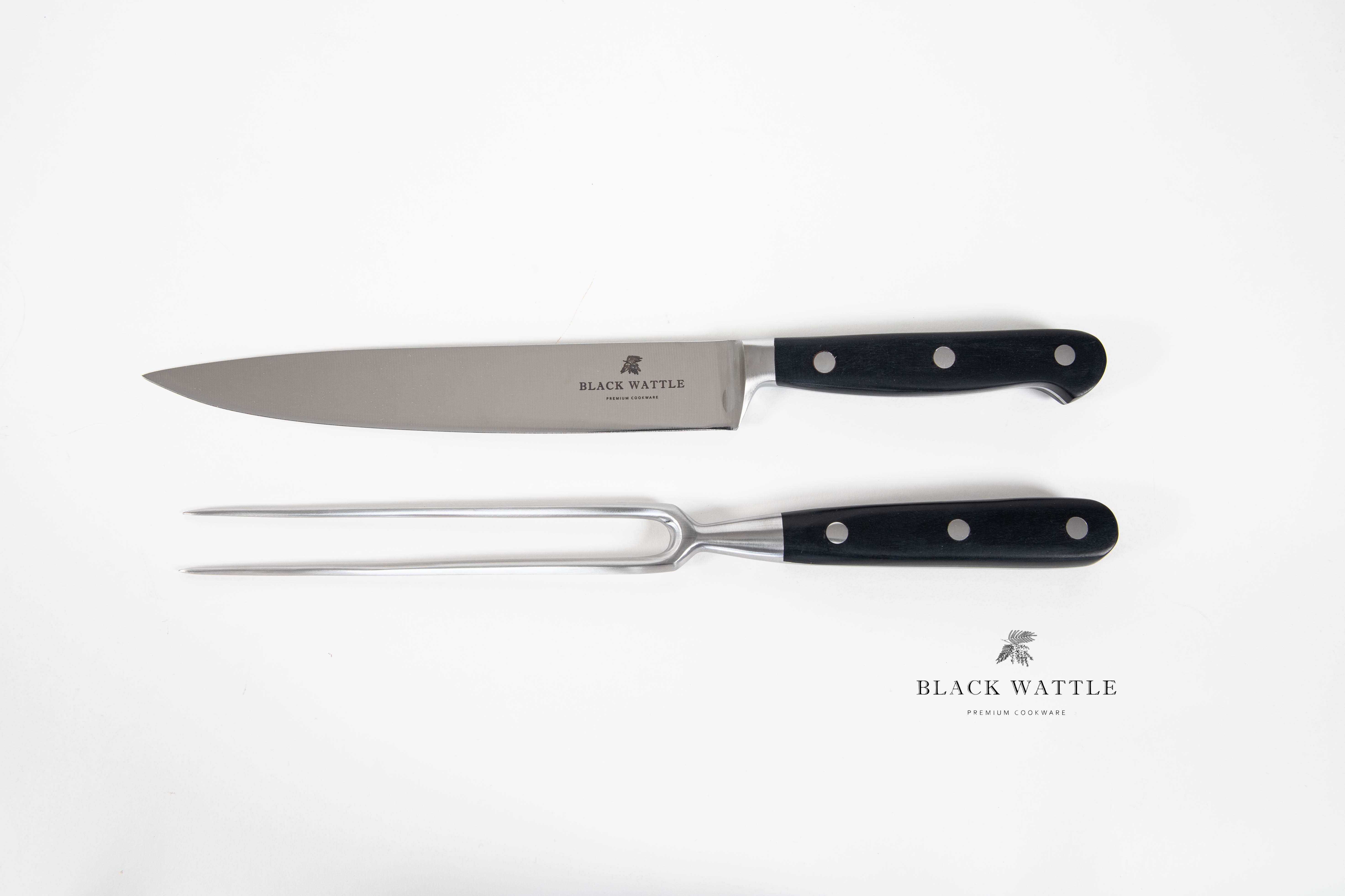 Classic 2pc Carving Set Black Wattle Cookware